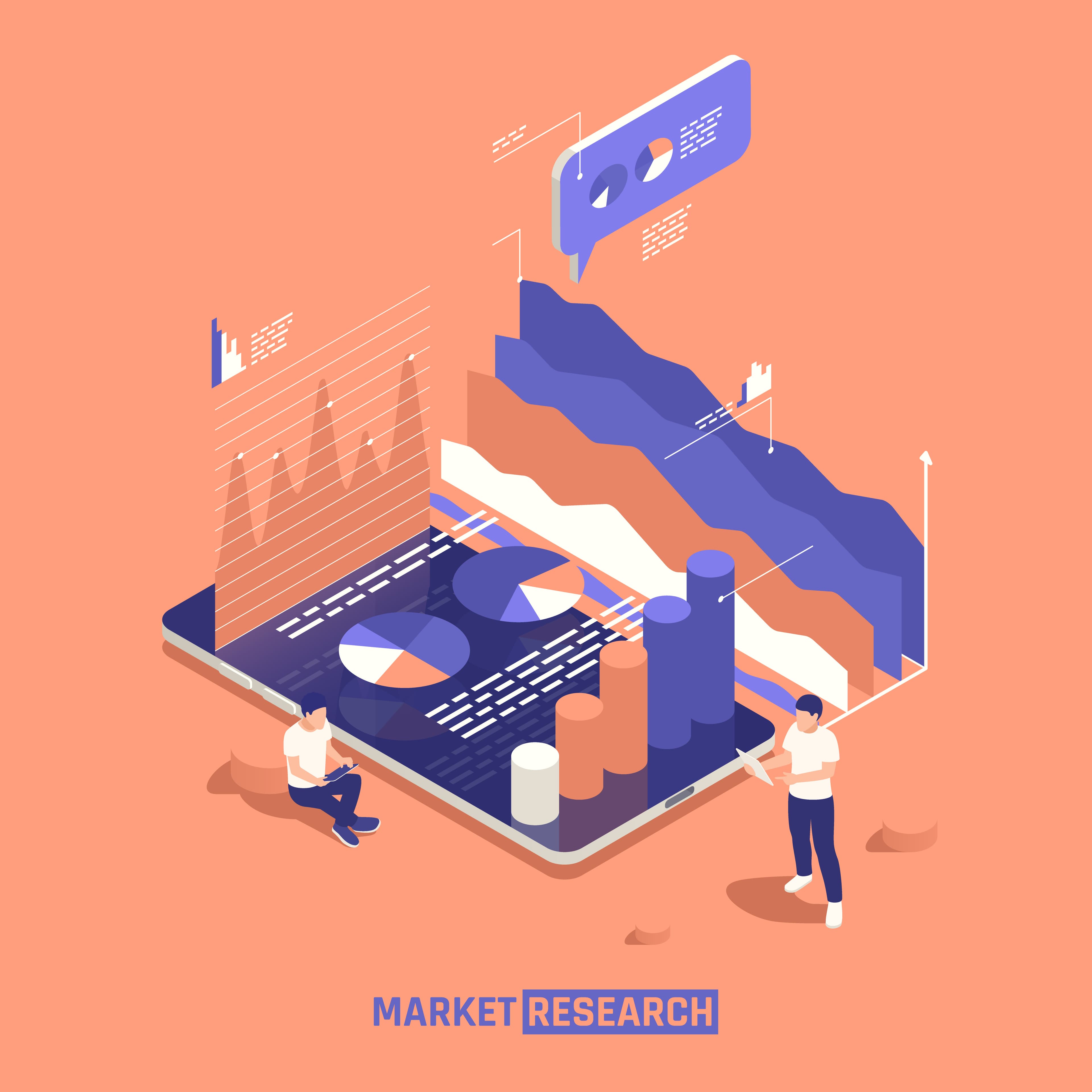 Graphs and charts showing future trends